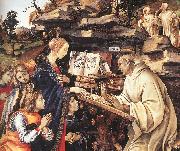 LIPPI, Filippino Apparition of The Virgin to St Bernard (detail) sg china oil painting artist